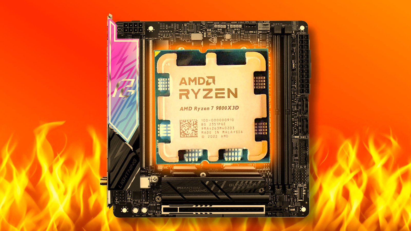 تقارير عن احتراق معالج Ryzen 7 9850X3D على لوحات ASRock amd ryzen 7 9800x3d burned in asrock motherboard alt